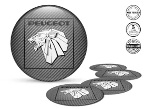 Peugeot Felgenaufkleber Auto Stilvolles gewölbtes Design